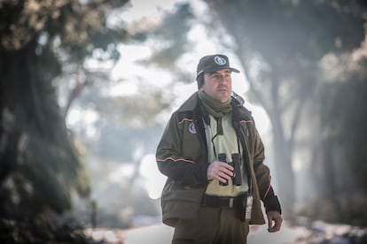 Juan Manuel Antón, el pasado martes en el monte del Pilar de Majadahonda.