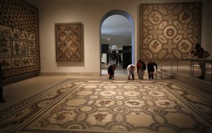 Sala de mosaicos del renovado Museo Arqueológico Nacional.