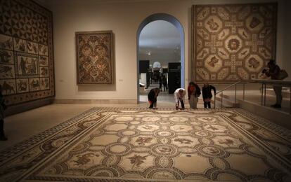 Sala de mosaicos del renovado Museo Arqueol&oacute;gico Nacional. 