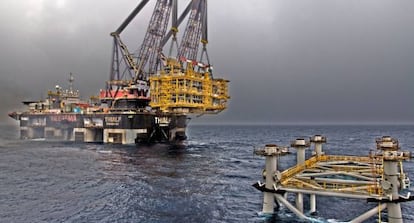 Plataforma Castor, en aguas de Castellón.