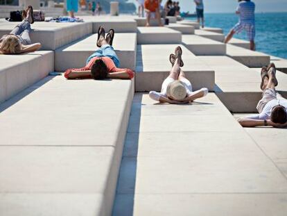 Instalación 'The Sea Organ', del arquitecto Nikola Basic, en Zadar (Croacia).