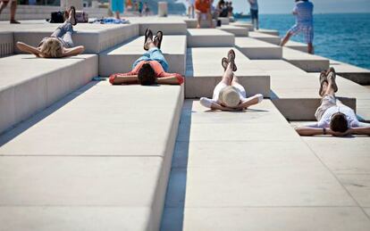 Instalación 'The Sea Organ', del arquitecto Nikola Basic, en Zadar (Croacia).