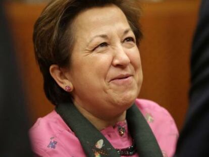Pilar Farjas el 1 de diciembre, en Bruselas.