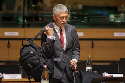 Fernando Grande-Marlaska, en una reunión de ministros de Interior y Justicia celebrada el pasado viernes en Luxemburgo.