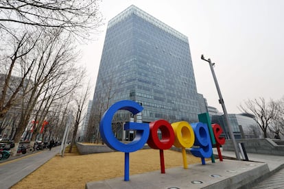 La oficina de Google en Beijing (China), el 10 de marzo de 2021.