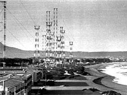 Imagen de las instalaciones de Radio Liberty en la playa de Pals.