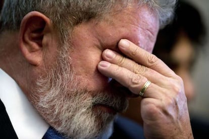 El expresidente Lula durante un acto en M&eacute;xico, en octubre de 2011. 