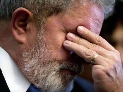 El expresidente Lula durante un acto en M&eacute;xico, en octubre de 2011. 