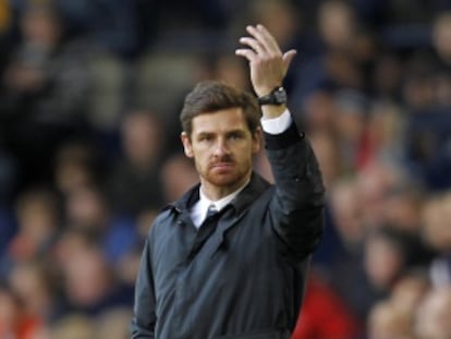 Villas-Boas en el partido de ayer.