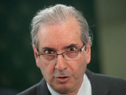 O presidente da C&acirc;mara, Eduardo Cunha. 