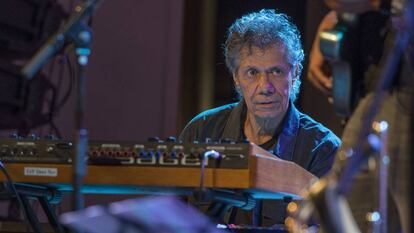 Chick Corea, durante su actuaci&oacute;n en el Palau de la M&uacute;sica de Barcelona el pasado jueves.