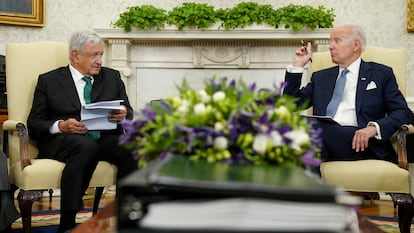 AMLO y Joe Biden en la Casa Blanca