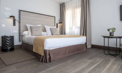 Una habitación del parador de Lleida.