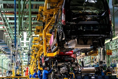 Interior de la fábrica de Ford en Almussafes, Valencia.