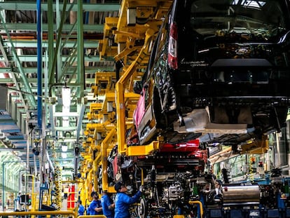 Interior de la fábrica de Ford en Almussafes, Valencia.