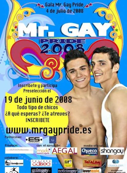 Cartel del certamen de Mr.Gay