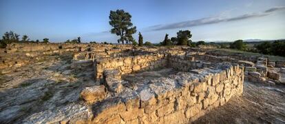 La ciudadela del yacimiento ib&eacute;rico de Ullastret, en Girona