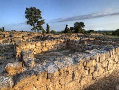 La ciudadela del yacimiento ib&eacute;rico de Ullastret, en Girona