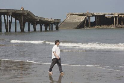 Javier Cercas, en Masachapa (Playa Pacífico), Managua.