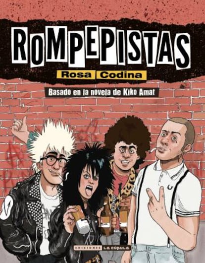 Portada de 'Rompepistas', la adaptación al tebeo de la dibujante Rosa Codina de la novela de Kiko Amat.