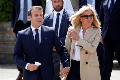 Campa?a electoral Francia Brigitt Macron