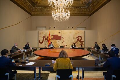 Reunión del Govern de Cataluña.