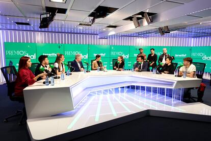 Un momento de la presentación de los Premios Dial Tenerife 2024, celebrada en los estudios de la emisora en Madrid.