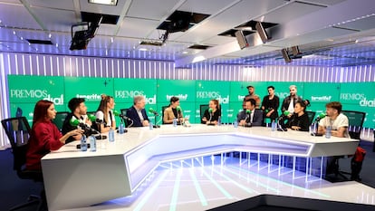 Un momento de la presentación de los Premios Dial Tenerife 2024, celebrada en los estudios de la emisora en Madrid.