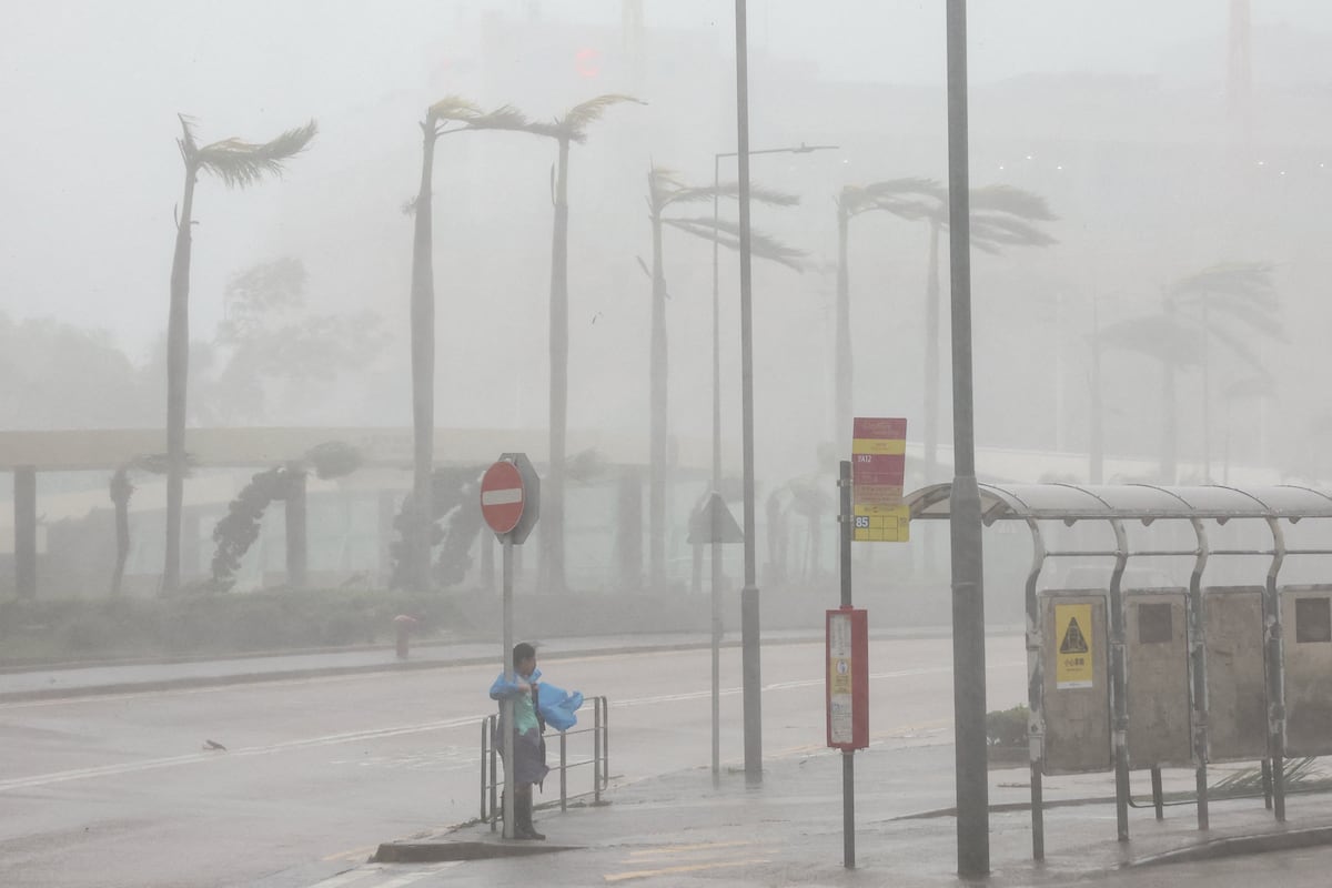 Supertifón ‘Ragasa’ causa estragos en Taiwán y Hong Kong