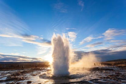 El impresionante géiser del Golden Circle.