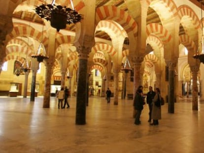Vista del interior de la Mezquita de Córdoba.