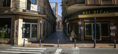Una calle cormercial de Talavera de la Reina (Toledo).