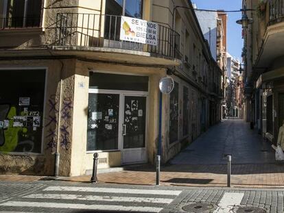 Una calle cormercial de Talavera de la Reina (Toledo).