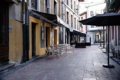 Calle del Quesu, en Infiesto, Piloña (Asturias).