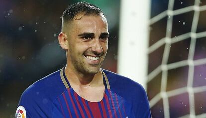 El jugador del FC Barcelona Paco Alcácer