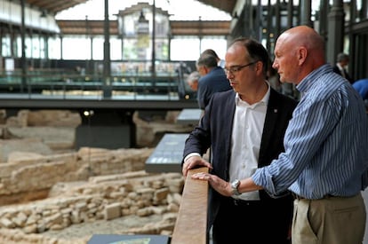 Jordi Turull con Juan Jos&eacute; Ibarretxe.