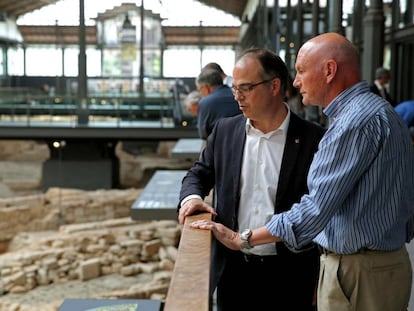 Jordi Turull con Juan Jos&eacute; Ibarretxe.