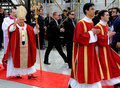 Benedicto XVI en Sidney, Australia, durante la celebración de la Jornada Mundial de la Juventud