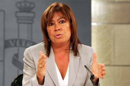 La ministra de Medio Ambiente, Cristina Narbona.