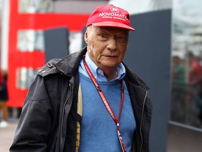 Niki Lauda, durante o Grande Prêmio de Mônaco em 2018.