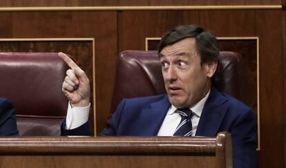 Rafael Hernando, portavoz del PP en el Pleno del Congreso de los Diputados.