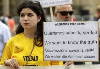 Una hermana de una de las 79 víctimas del Alvia Madrid-Ferrol.