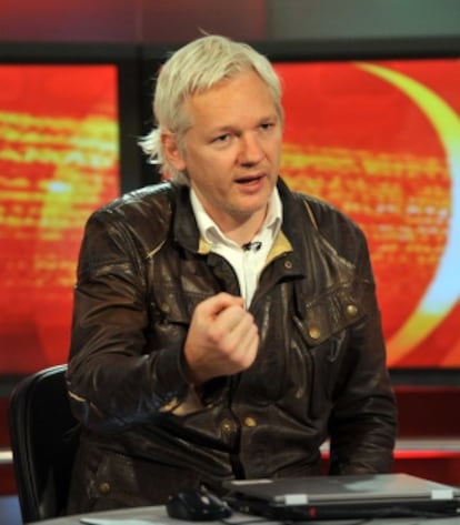 Assange, durante una entrevista en BBC.
