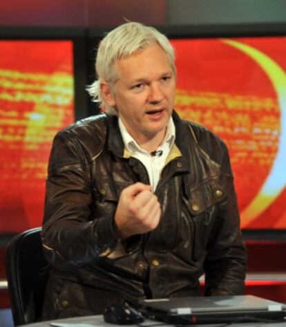 Assange, durante una entrevista en BBC.