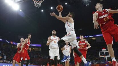 Navarro, en el partido contra Rusia.