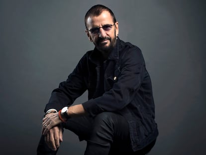 El cantante Ringo Starr posa en Nueva York, en 2016.