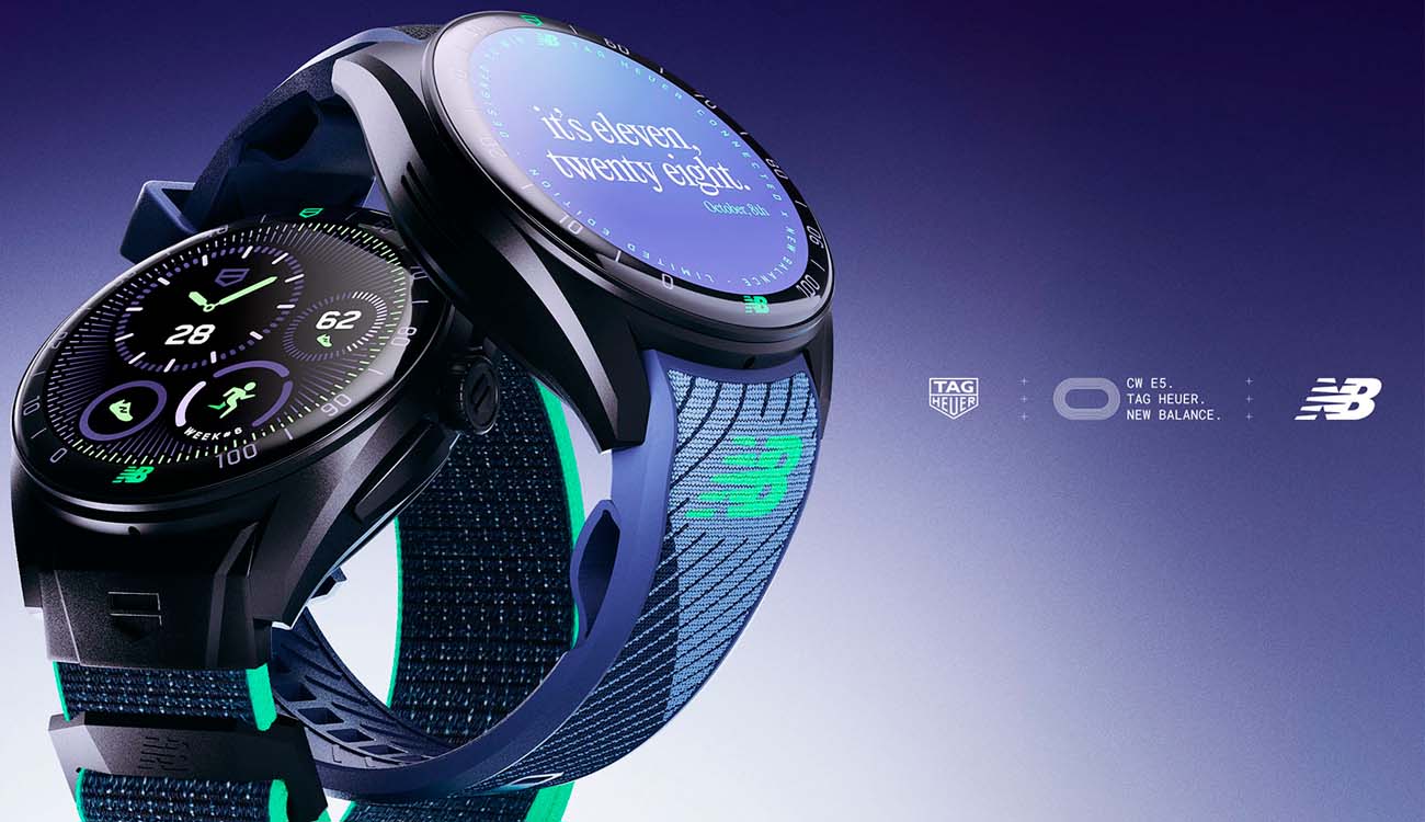 Diseño del TAG Heuer Connected Calibre E5 New Balance