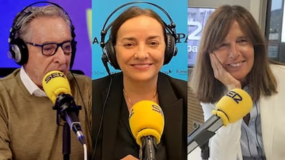 Iñaki Gabilondo, Pepa Bueno y Ana Blanco, este martes en la SER.