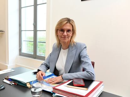 Agnès Pannier-Runacher, en su ministerio el miércoles.