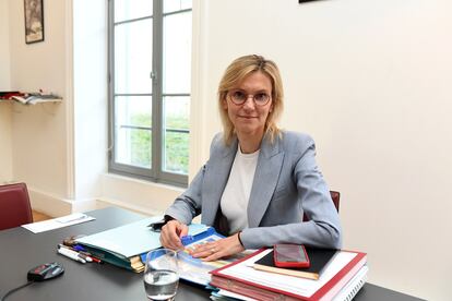 Agnès Pannier-Runacher, en su ministerio el miércoles.